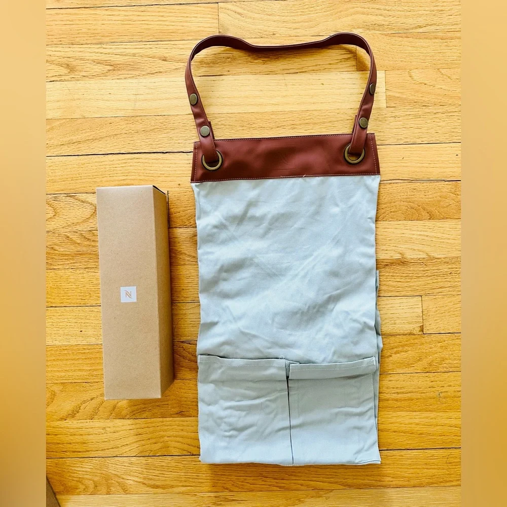 Nespresso Barista Cappuccino Cup Medium & Upcycled Barista Apron NWT